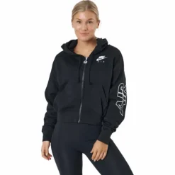 Nike Air Women's Full-zip Flee Black/black/white