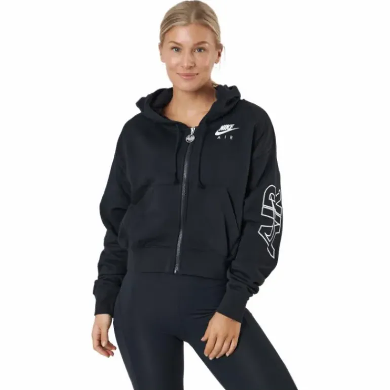 Nike Air Women's Full-zip Flee Black/black/white