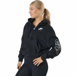 Nike Air Women's Full-zip Flee Black/black/white