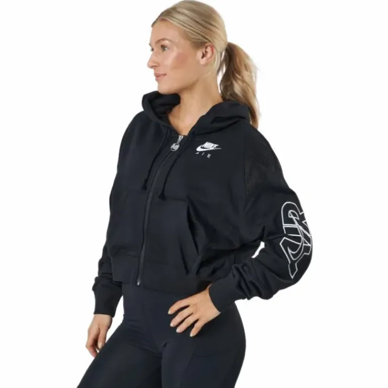 Nike Air Women's Full-zip Flee Black/black/white