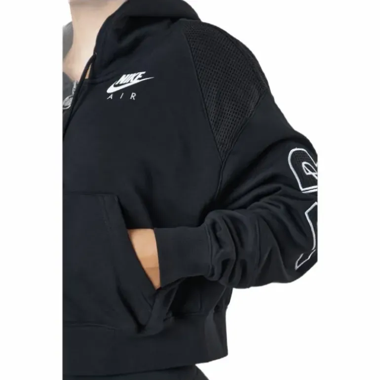 Nike Air Women's Full-zip Flee Black/black/white