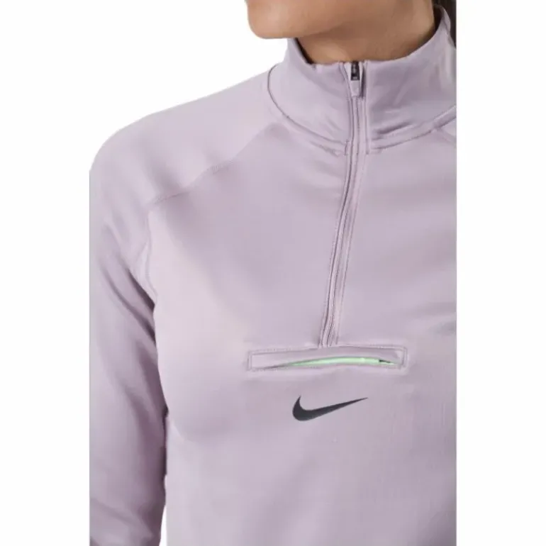 Nike Dri-fit Element Women's T Plum Fog/lime Glow/black