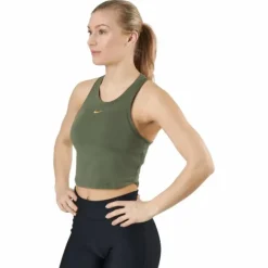 Nike Dri-fit One Luxe Women's Medium Olive/metallic Gold