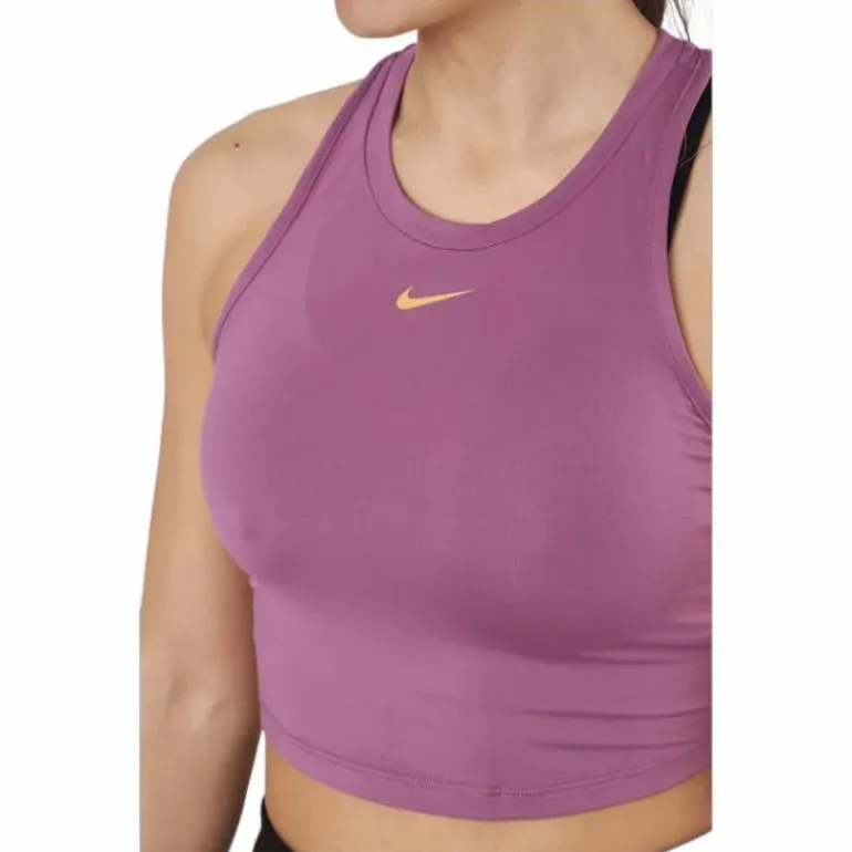 Nike Dri-fit One Luxe Women's Light Bordeaux/metallic Gold