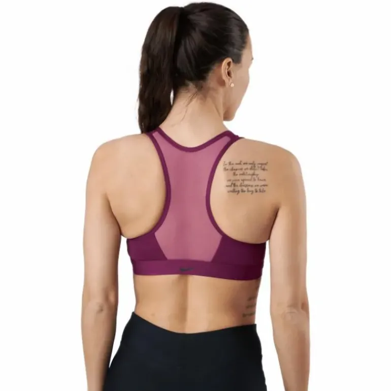 Nike Dri-fit Swoosh Women’s Me Sangria/light Bordeaux/black
