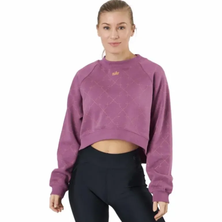 Nike Dri-fit Women's Novelty F Light Bordeaux/metallic Gold