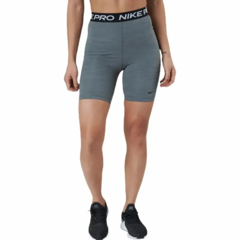 Nike Pro 365 Women's High-Rise 7" Shorts SMOKE GREY/HTR/BLACK/BLACK