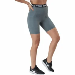 Nike Pro 365 Women's High-Rise 7" Shorts SMOKE GREY/HTR/BLACK/BLACK