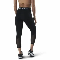 Nike Pro 365 Women's Mid-Rise Crop Leggings BLACK/WHITE