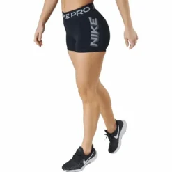 Nike Pro Dri-fit Women's 3" Gr Black/black/white
