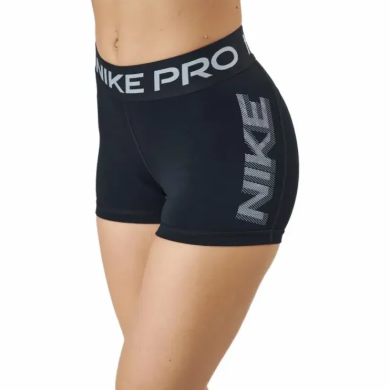 Nike Pro Dri-fit Women's 3" Gr Black/black/white