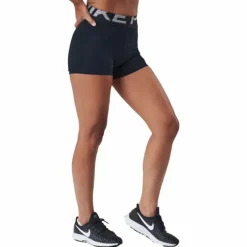 Nike Pro Dri-fit Women's 3" Gr Black/black/white