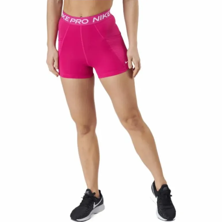 Nike Pro Dri-fit Women's 3" Hi Active Pink/white