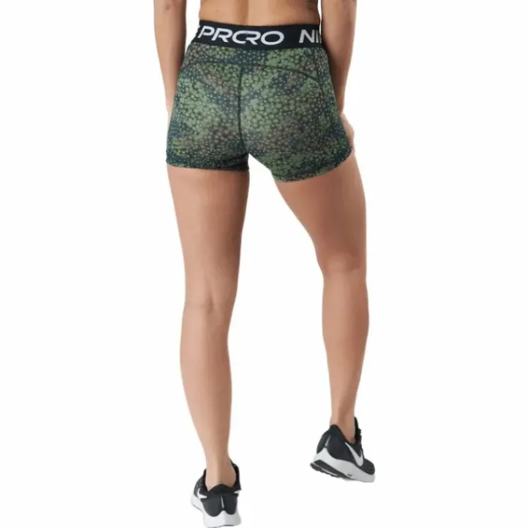 Nike Pro Dri-fit Women's 3" Pr Treeline/black/white