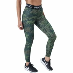 Nike Pro Dri-fit Women's Print Treeline/black/white
