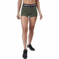Nike Pro Women's 3" Shorts Medium Olive/black/black