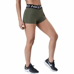 Nike Pro Women's 3" Shorts Medium Olive/black/black