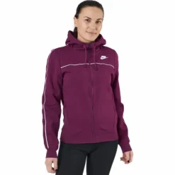Nike Sportswear Women's Full-z Sangria/white