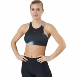 Nike Yoga Dri-fit Swoosh Women Dk Smoke Grey/iron Grey