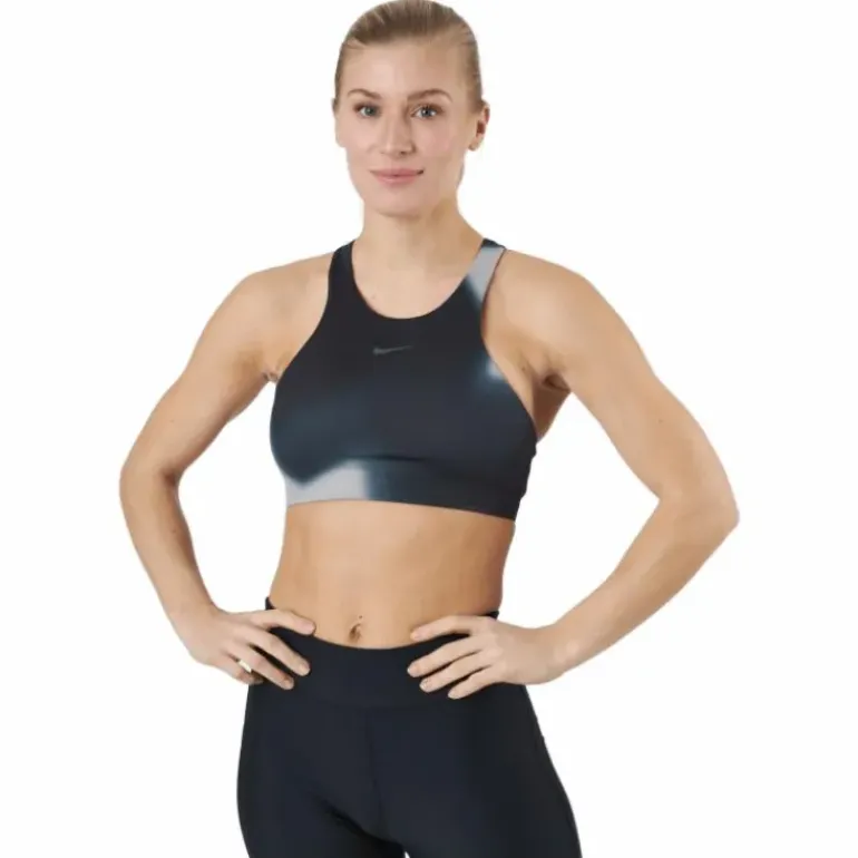 Nike Yoga Dri-fit Swoosh Women Dk Smoke Grey/iron Grey