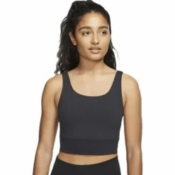 Nike Yoga Luxe Crop Top Black/Grey