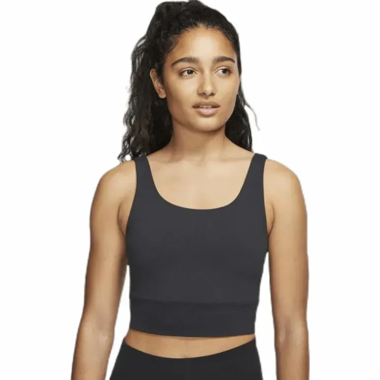 Nike Yoga Luxe Crop Top Black/Grey