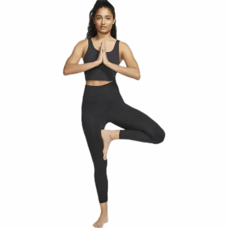 Nike Yoga Luxe Crop Top Black/Grey