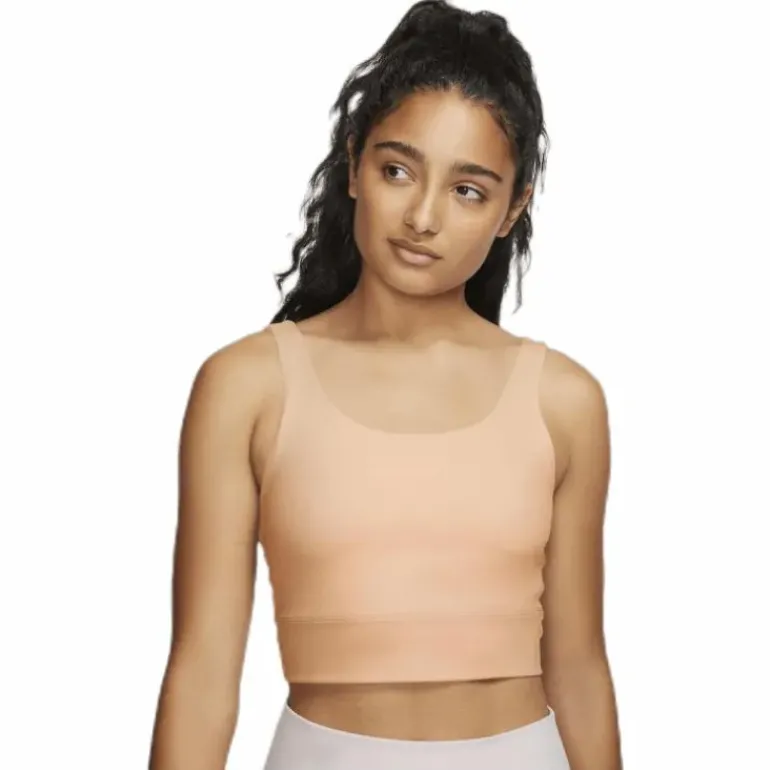 Nike Yoga Luxe Crop Top Orange