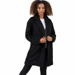 Nina Celeste Wool Coat Black