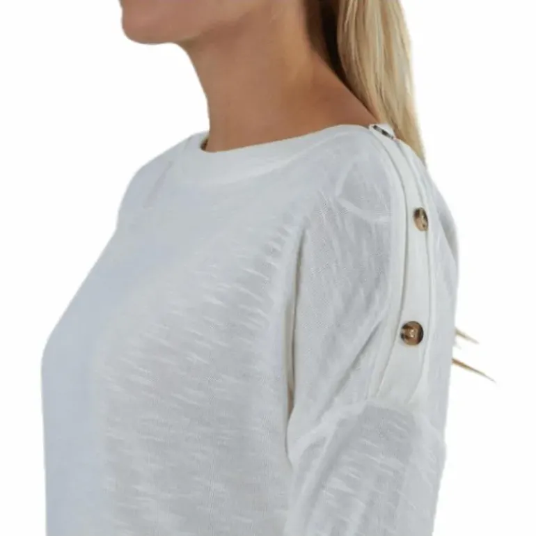 Nollie Ls O-Neck Top White