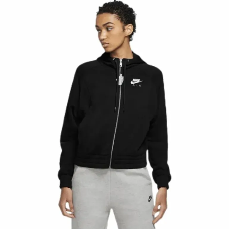 Nsw Air Hoodie Fz Bb Flc White/Black