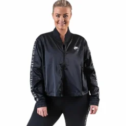 Nsw Air Track Jacket Satin Plus Black