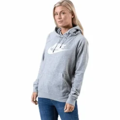 Nsw Essential Hoodie White/Grey