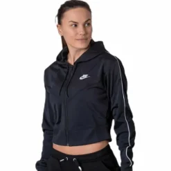 Nsw Hrtg Hoodie Fz Pk White/Black