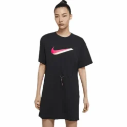 Nsw Icn Clsh Dress Ss Black