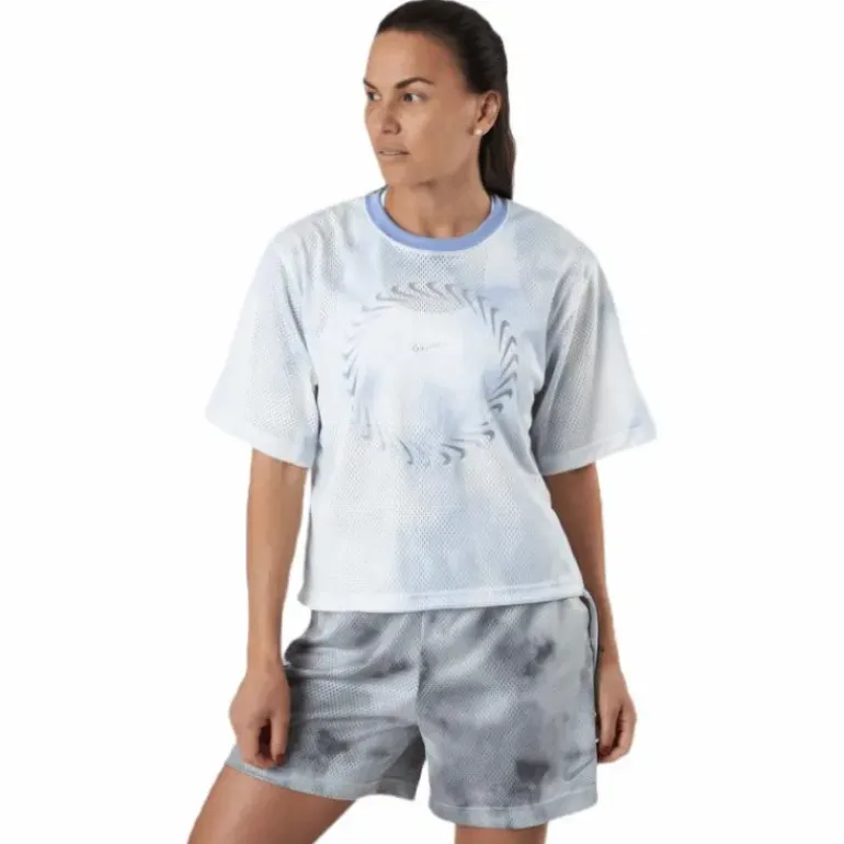 Nsw Icn Clsh Ss Top Mesh Aop White