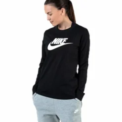 Nsw Ls Sweater White/Black