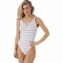 Nsw Retro Fem Bdsuit Aop 2 Red