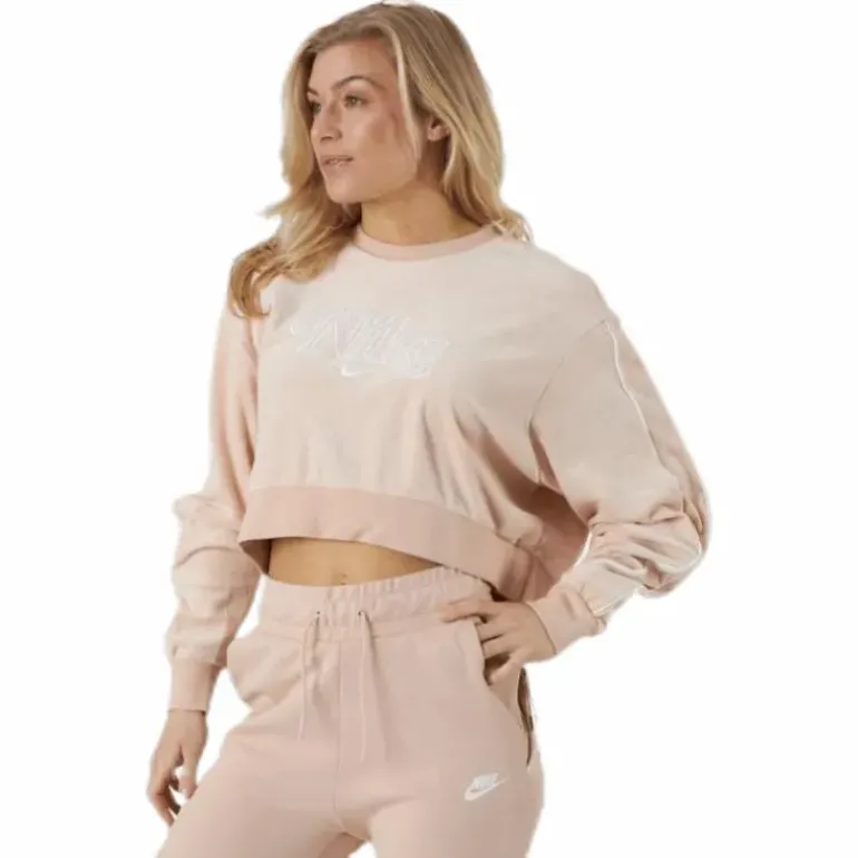 Nsw Retro Femme Crew Terry Beige