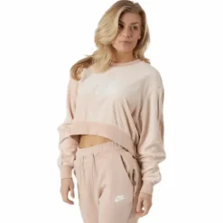 Nsw Retro Femme Crew Terry Beige