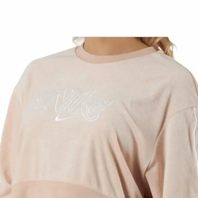 Nsw Retro Femme Crew Terry Beige