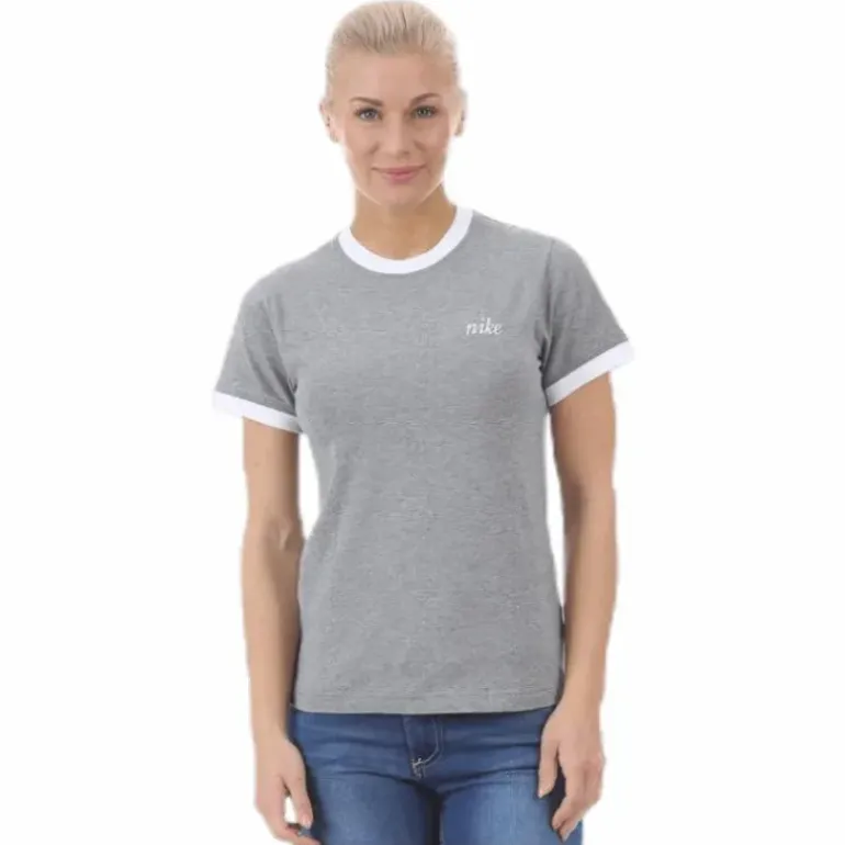 NSW SS Top Ringer White/Grey