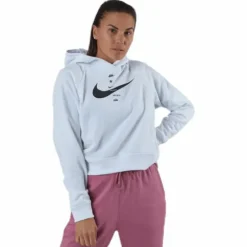 Nsw Swsh Hoodie Flc Bb White/Black