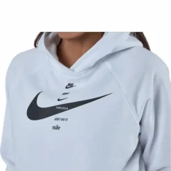Nsw Swsh Hoodie Flc Bb White/Black
