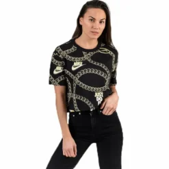 NSW Tee Glam Dunk Croap Black