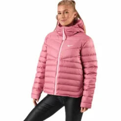 Nsw Wr Lt Wt Dwn Jkt Pink/White