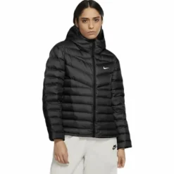 Nsw Wr Lt Wt Dwn Jkt White/Black