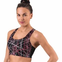 Odele Aop Sports Bra Black