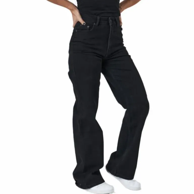 Onlcamille Life Ex Hw Wide Dnm Black Denim