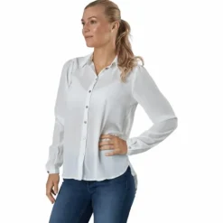 Onlcloudy Ls Shirt Wvn Cloud Dancer